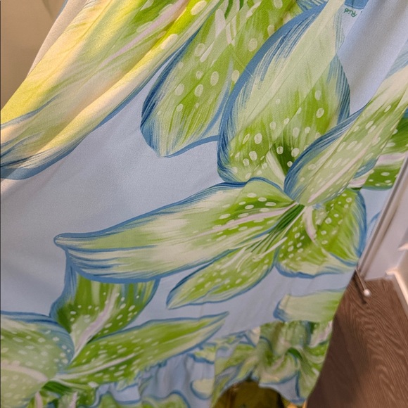 FARM Rio Green and Blue Floral Tropical Dress Size M - Picture 7 of 9